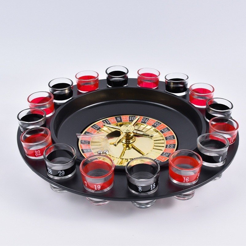 16-cup Russian turntable wine set, game tray, KTV party game manufacturer wholesale details Picture