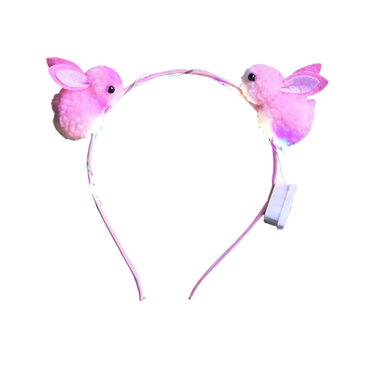Douyin's glowing rabbit hair band, hair band and hair accessory, sweet and cute cartoon, trendy glitter headband, street stall small gifts Item Picture
