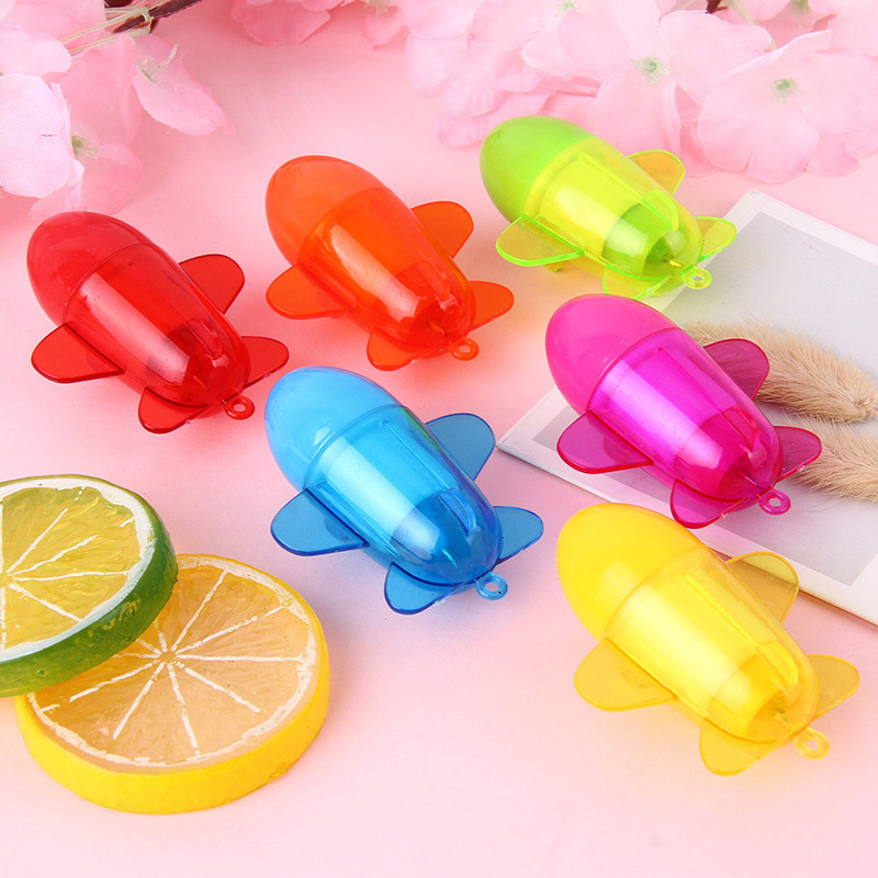 P-0200 Creative student Stationery: Cute candy-colored cartoon airplane-shaped telescopic gift Advertising Ballpoint pen full figure