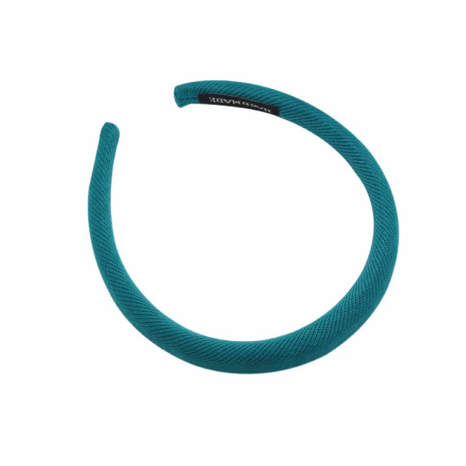 zoozmini lake blue sponge hair band is a versatile and fine headband accessory for women to wear on the outside of their heads Item Picture
