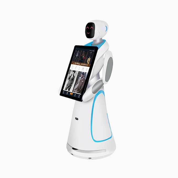 Red Sun Technology's Amy Intelligent Welcome and tour guide robot, exhibition hall, bank guide, reception and explanation all-in-one machine, is available for rent and sale Application Scenario