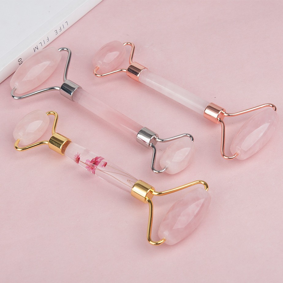 Natural quartzite, jade powder crystal, Dongling jade, roller, beauty container, face and eye massager, everlasting flower jade pusher Application Scenario
