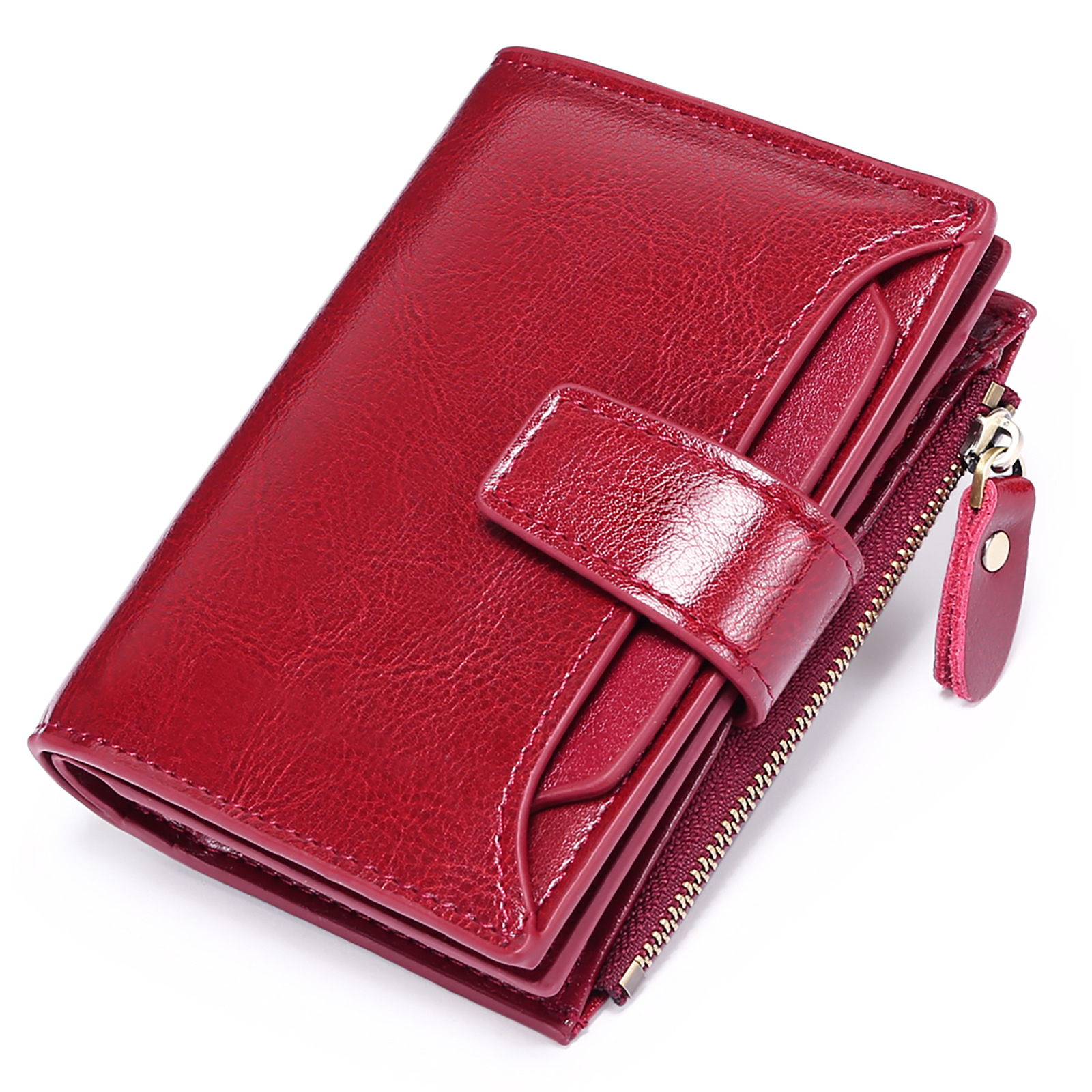New cross-border soft leather ladies' wallet, short female student, Korean version multi-functional coin purse, driver's license wallet, trendy for women New cross-border soft leather ladies' wallet, short female student, Korean version multi-functional coin purse, driver's license wallet, trendy for women