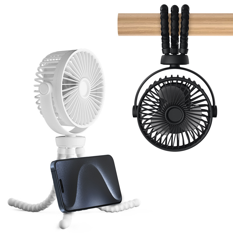 风扇/无叶风扇/桌面风扇/电风扇/大风力桌面风扇白底实物图