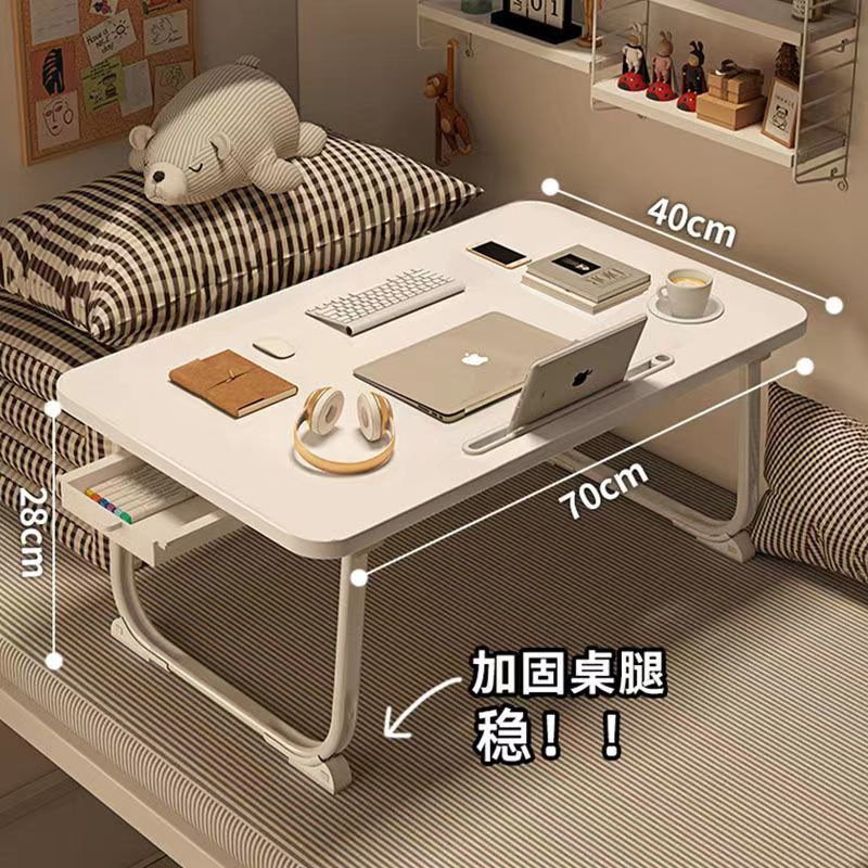 The small desk on the bed, the small desk for dormitory students to study, the lazy desk for dormitories, the folding computer desk on the bed in the dormitory details Picture
