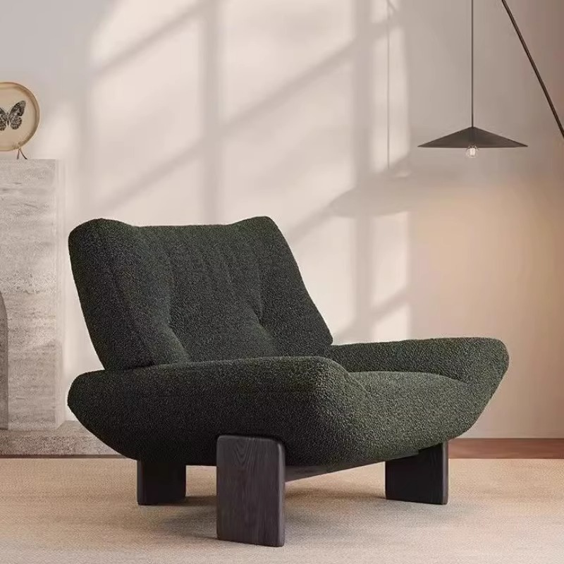 Star Factory wholesals vintage single sofa chairs, wabi-sabi style solid wood leisure chairs, hotel living room and club reception chairs, designer negotiation chairs