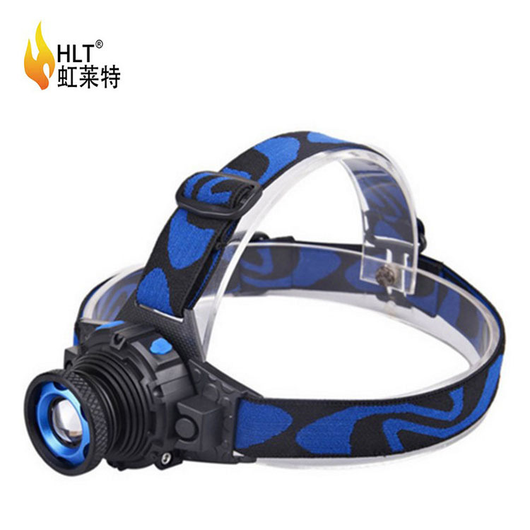 Built-in polymer rechargeable LED headlamp portable head-mounted focusing outdoor cycling and camping led strong headlamp Item Picture