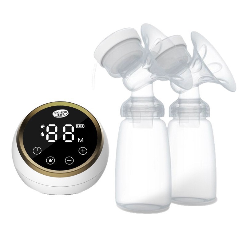 Cross-border exclusive fully automatic electric milk suction device, English packaging, intelligent bilateral silent milk suction device, portable milking device Item Picture