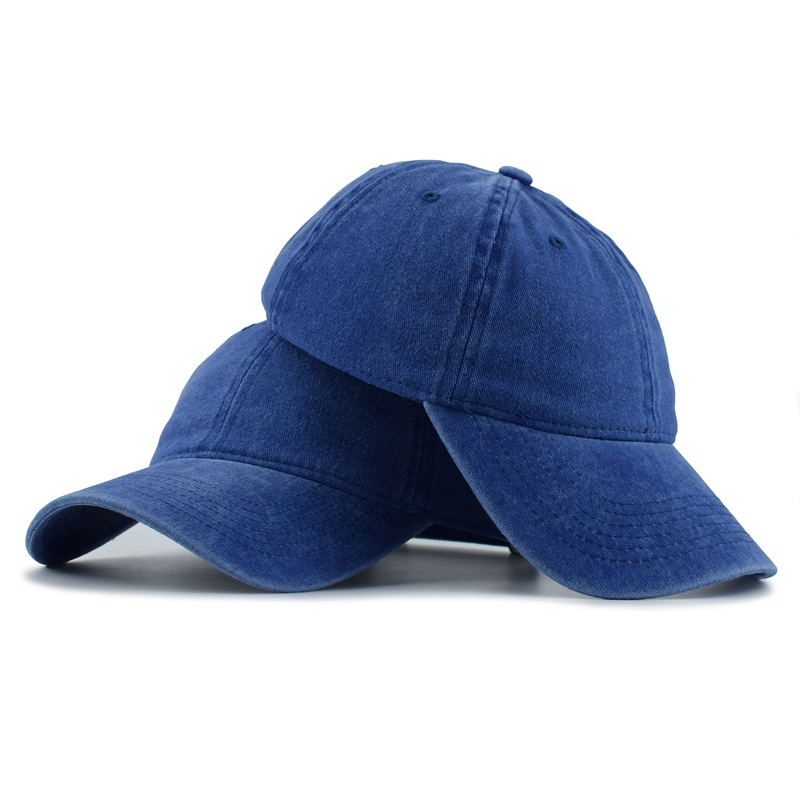 Washed baseball caps for women in spring and summer, Korean retro curved brim baseball caps, plain solid color couple outdoor caps factory wholesale details Picture
