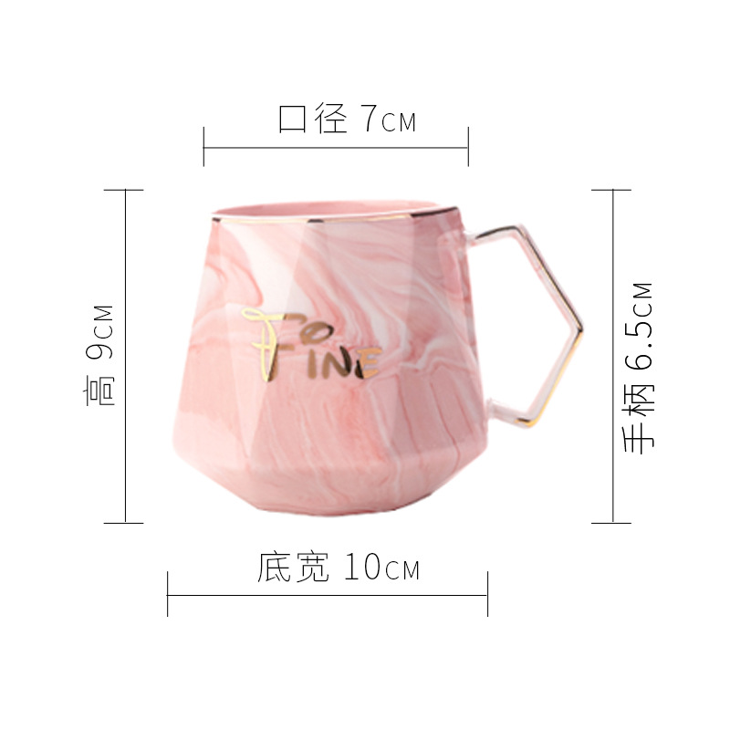 Nordic mugs, custom couple ceramic cups, covered water cups, opening event gift sets, creative cup gift boxes Item Picture