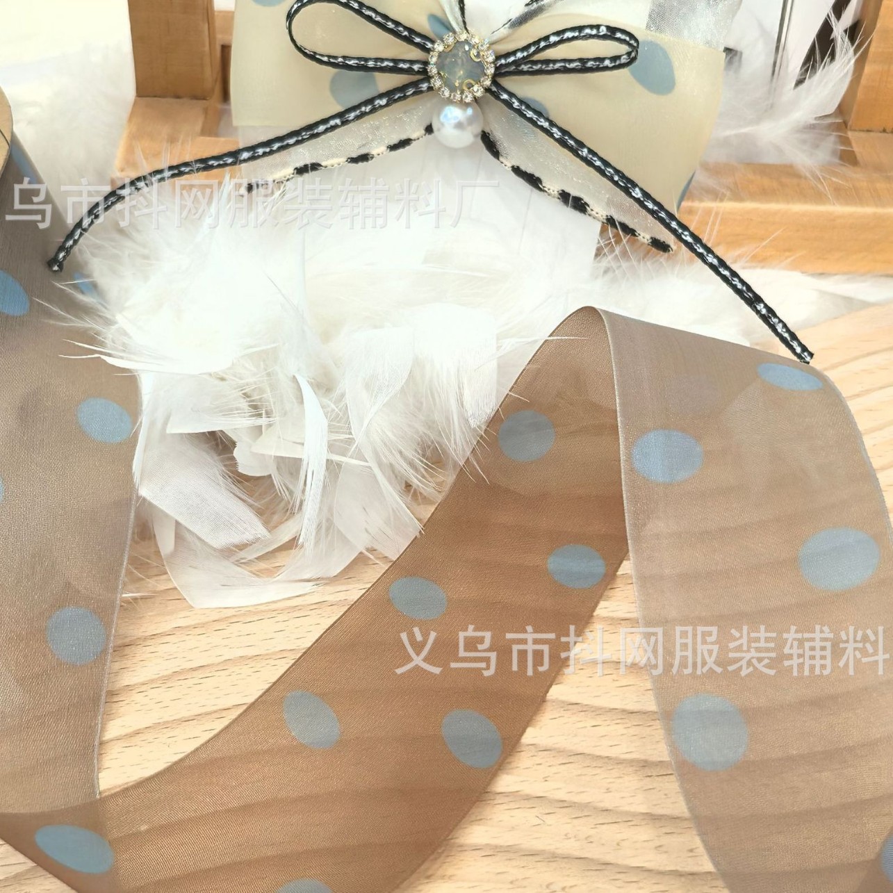 2.6-4cm corea ins rambo punto hecho a mano DIY accesorios de pelo tocados flores sombrero de paja caja de regalo arco cinta de embalaje Application Scenario