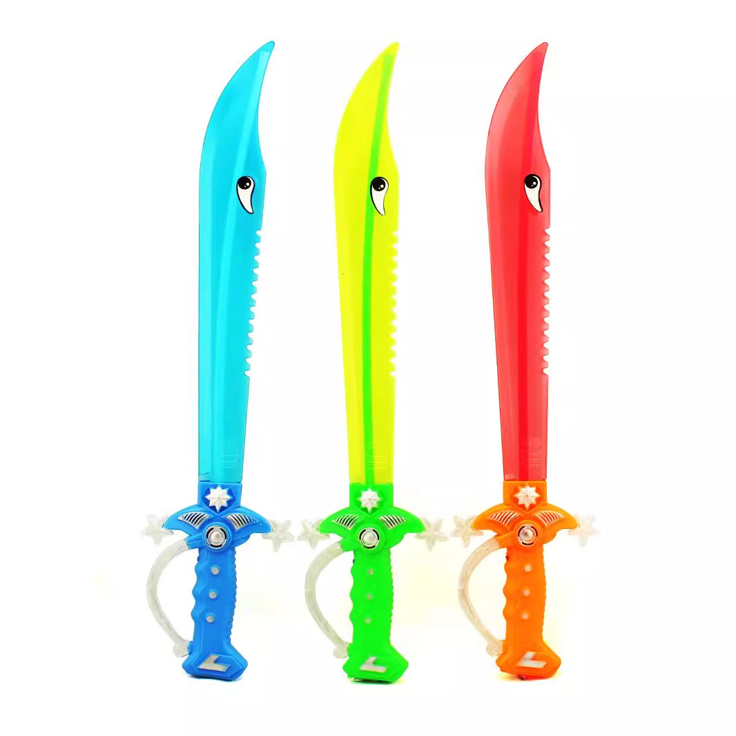 Shark flash toy knife, music, light and sound, wholesale street stall, hot sales, factory direct sales details Picture