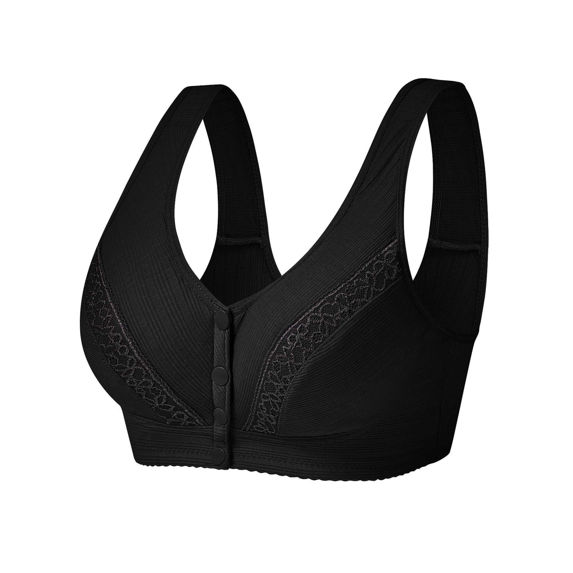 Bras without steel rings, vest style for middle-aged and elderly people, large-sized front-buttoned underwear for mothers, large-sized underwear Item Picture
