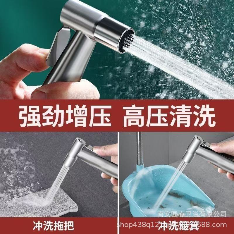 跨境厂家批发不锈钢一进二出三通角阀喷枪马桶热水器分水器三角阀产品图