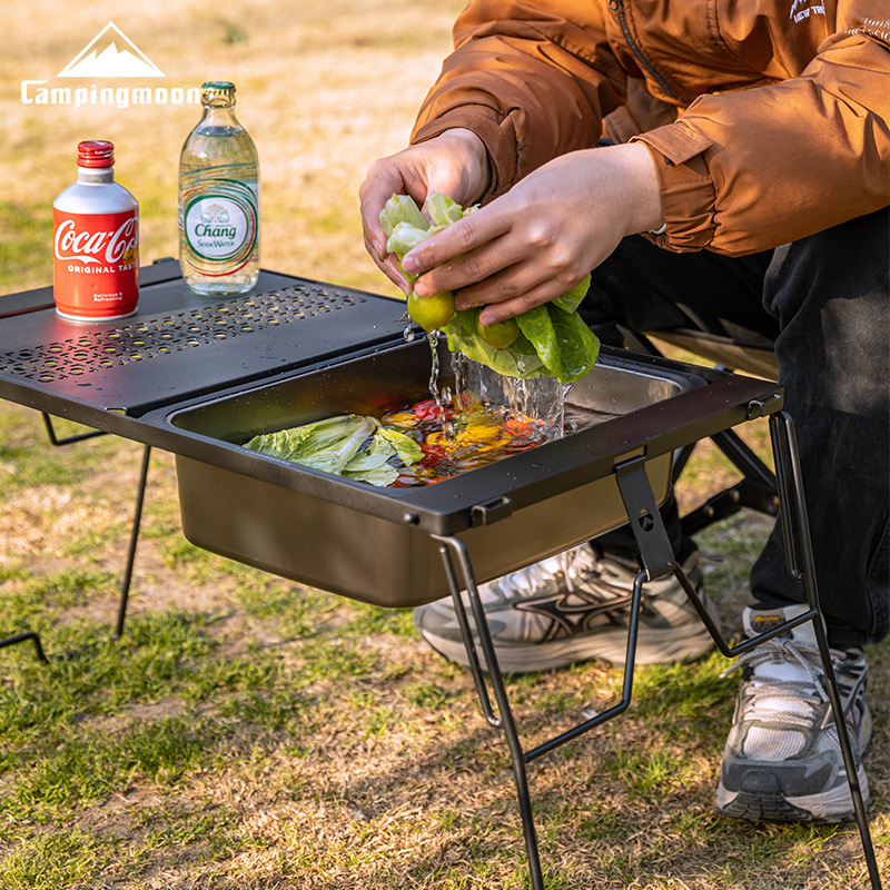 柯曼CK-26IGT一单元水槽野营304不锈钢洗碗洗菜池多功能蓄水盆细节图