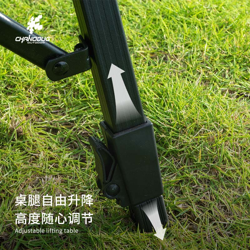 Xanuoduji outdoor camping folding table, aluminum alloy extendable high barbecue table, travel portable leisure egg roll table Application Scenario