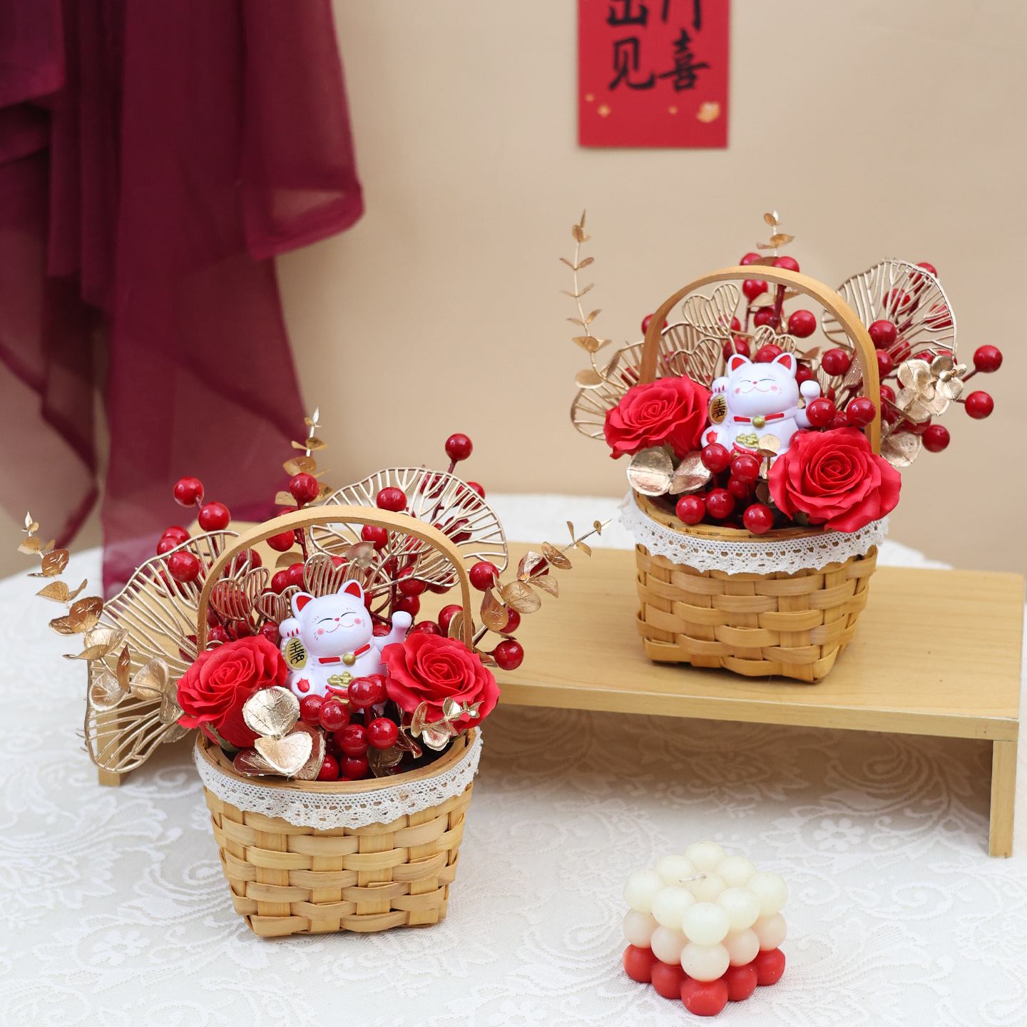 钩织/毛线/毛线花/毛线花束/手工钩织产品图