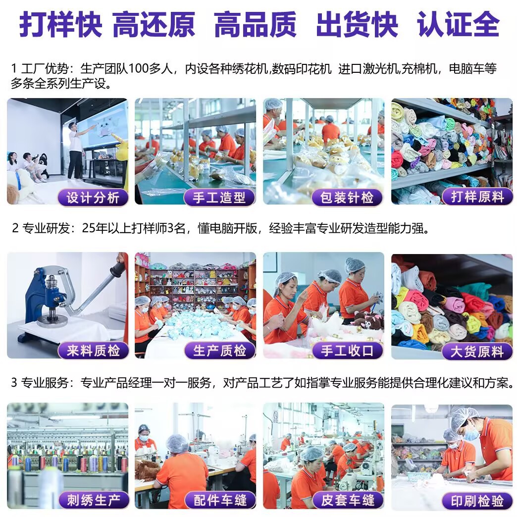 Source Plush Toy Factory, enterprise mascot, gift design, cartoon doll, costume and doll Application Scenario