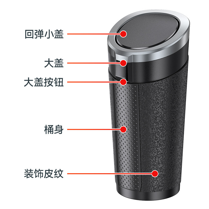 Portable car trash can, portable car storage bucket, TPE soft cup-shaped garbage bin, multi-functional car built-in storage box Application Scenario