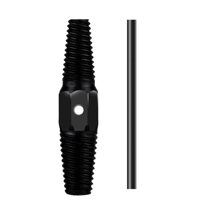 Cross-border water pipe broken thread remover, double-ended thread tool, tap, screw remover wholesale, reverse thread repair tap details Picture