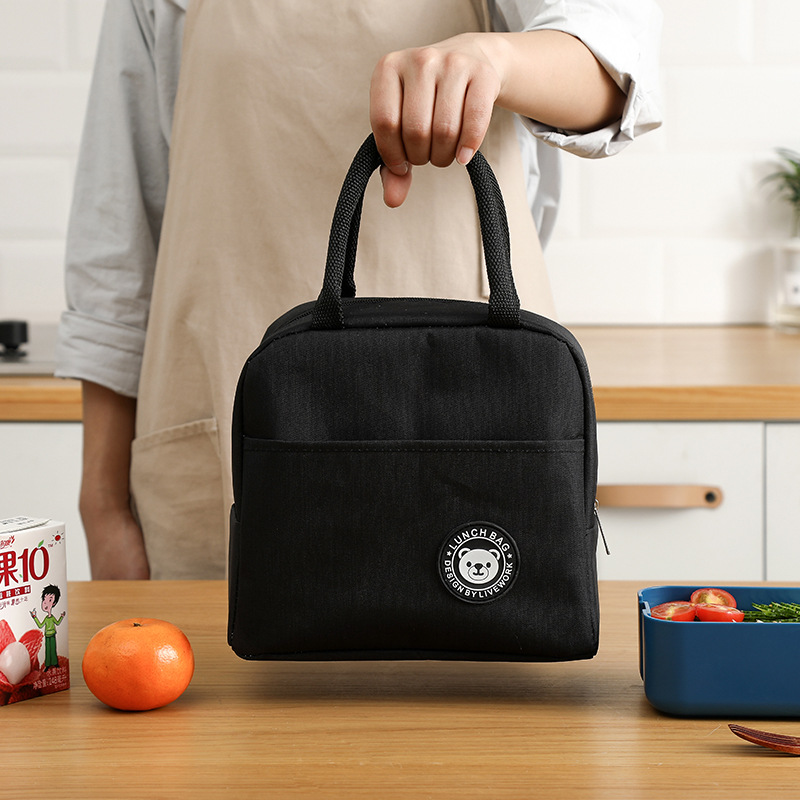 Insulated lunch box, handbag, student lunch box bag, thickened waterproof aluminum foil lunch box bag, cross-border special supply