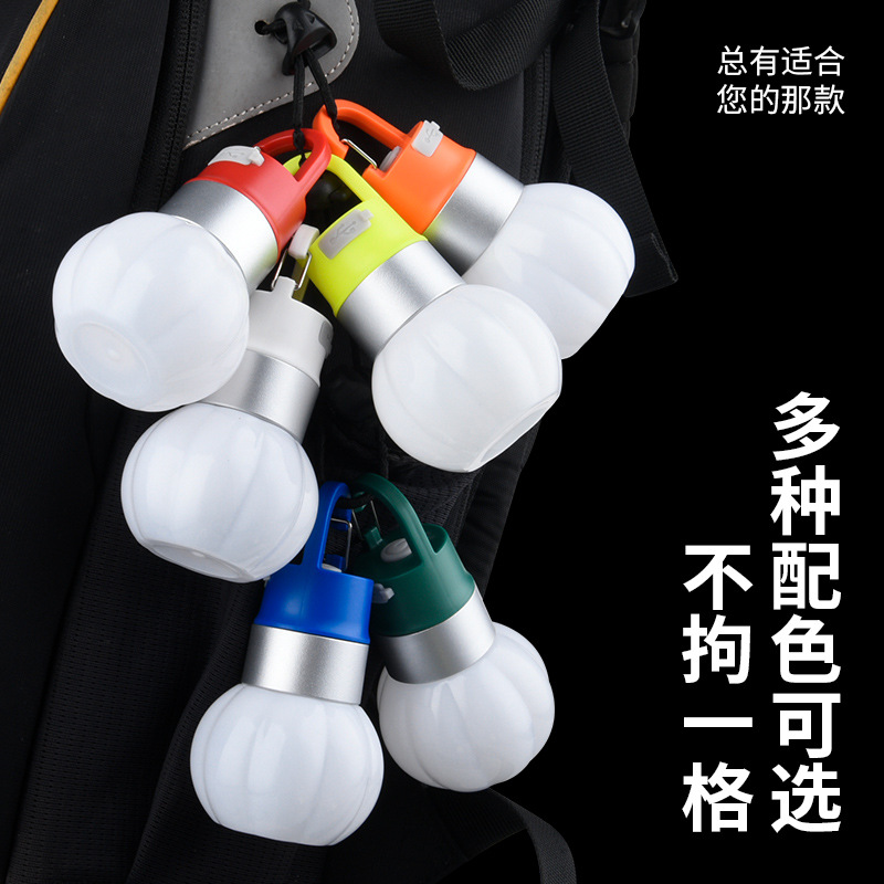户外露营灯氛围灯充电水瓶灯炫彩瓶盖灯帐篷照明灯天幕挂灯手电筒产品图