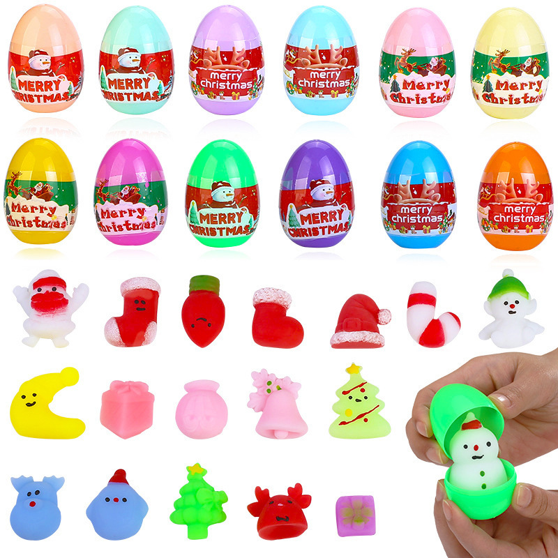 跨境圣诞节扭蛋玩具圣诞卡通小玩具幼儿园礼物圣诞节盲盒批发产品图