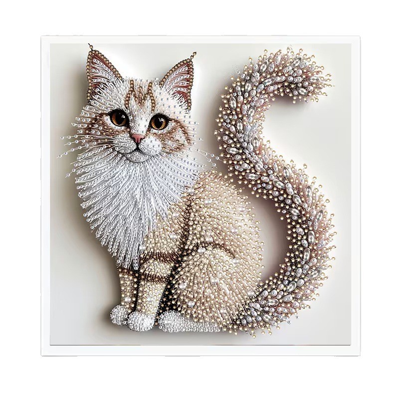 Amazon's hot-selling new 5d diamond painting, irregular-shaped bright diamond diy pearl handcrafted pendant home decoration is available Item Picture