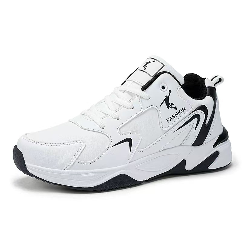 Jordan men's Winter 2025 new style fleece leather sports shoes, men's trendy shoes, anti-odor casual shoes, soft-soled running shoes Item Picture