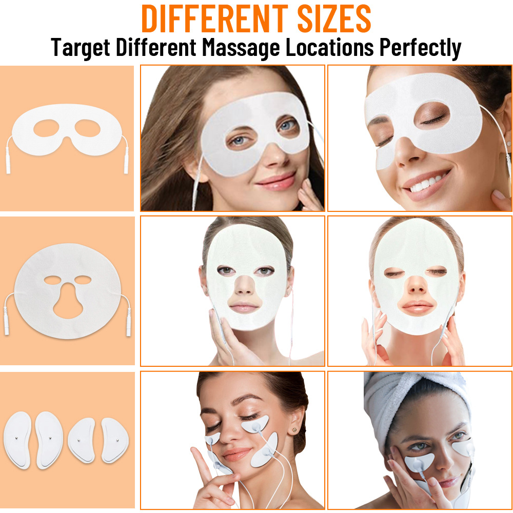 The new EMS facial microcurrent massager eye mask and eye massage device is a beauty device for lifting and firming the face Specification image