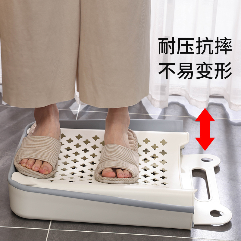 可折叠脏衣篮壁挂式浴室卫生间镂空款脏衣篓杂物收纳筐多功能产品图