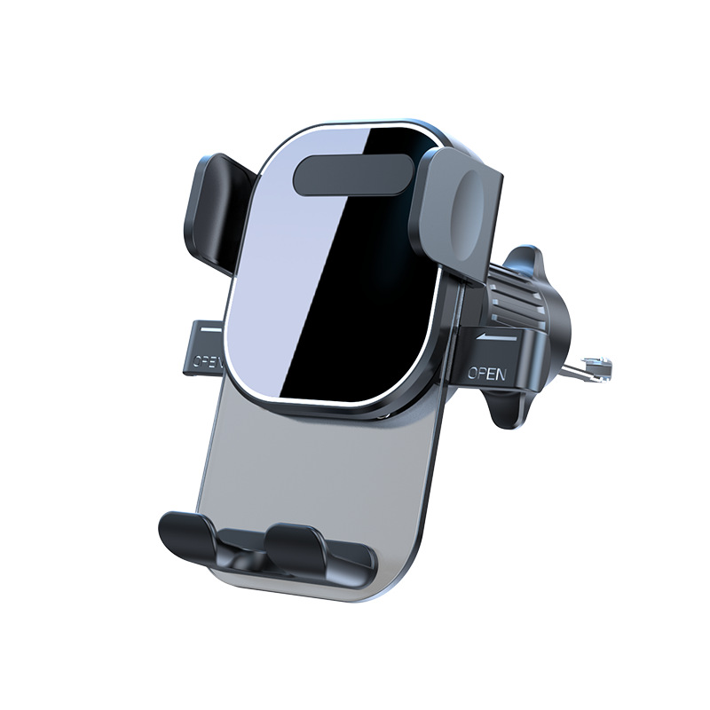 New car-mounted pull-down air outlet mobile phone stand, touch automatic locking frame, horizontal screen cross-border navigation support frame Item Picture