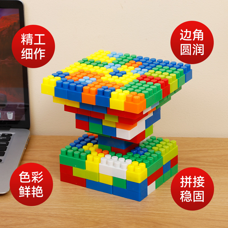 积木/布鲁可/小积木/积木车儿童拼接卡通/微颗粒细节图