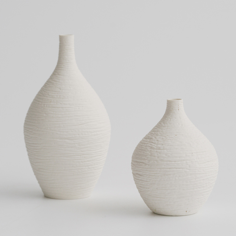 2025 Craft Vase, a modern style decoration for hotels and homes, with a small white spout and a popular cross-border decorative vase Specification image