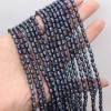 Natural freshwater pearl rice beads, black string beads, DIY jewelry accessories, handcrafted jewelry, semi-finished products, wholesale Specification image