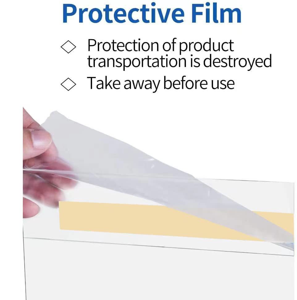 Acrylic flat sticker signboards, self-adhesive wall reminder cards without drilling, transparent advertising information display boards, manufacturer, company, corridor notice pasting booths, store wall description signs, office area prompt display supports details Picture