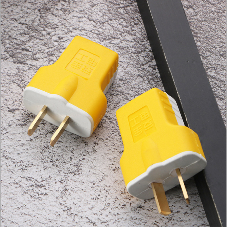 1.6 One-piece copper rotating plug, two-pole power plug, rubber-coated explosion-proof and pressure-resistant plug, high power 2500W Specification image
