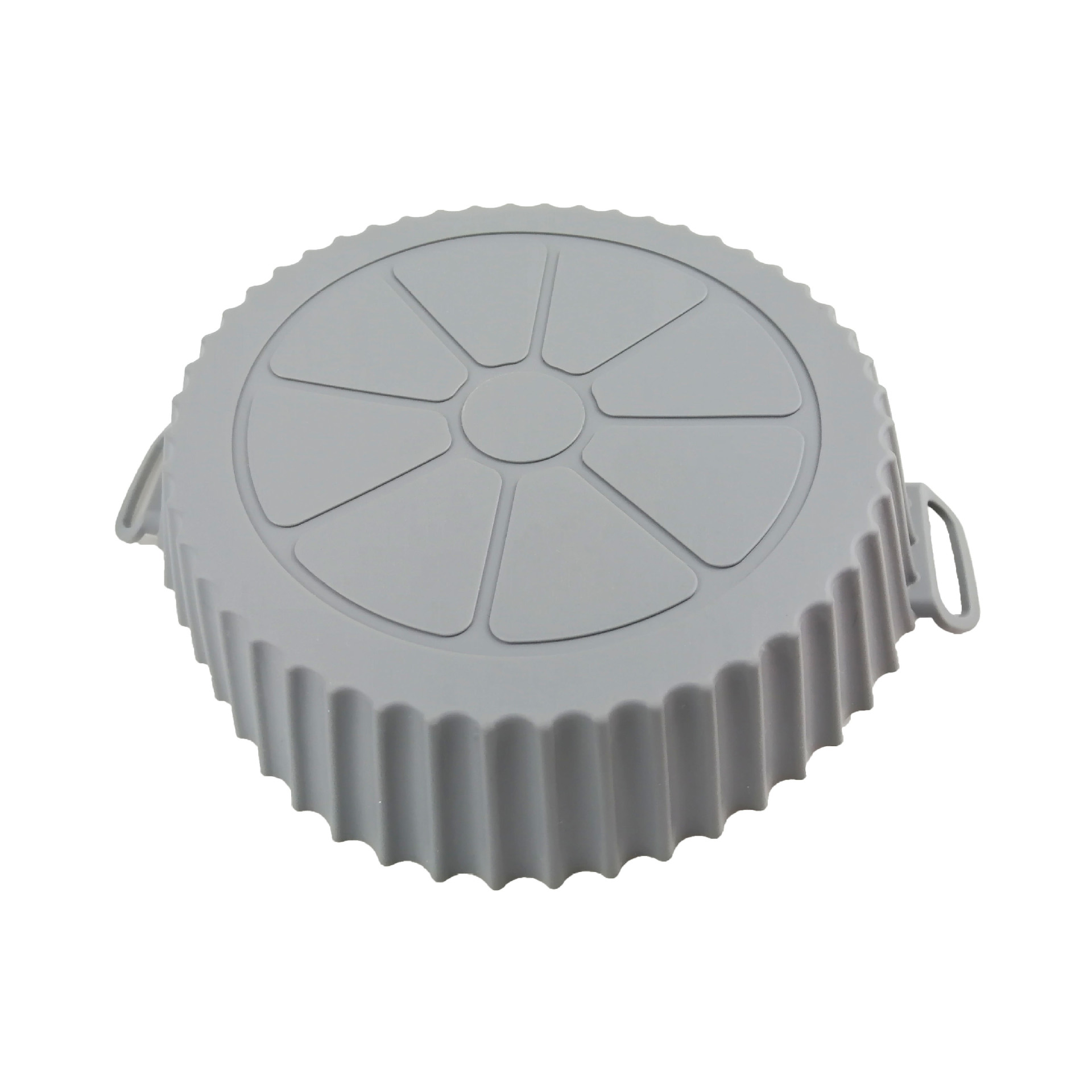 宝宝辅食硅胶烤盘   折叠圆型空气炸锅硅胶烤盘垫 托盘耐高温   易清洗产品图