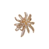 French light luxury fashion, unique design sense, diamond-encrusted pearl fireworks brooch style, individual retro coat, corsage accessory Item Picture