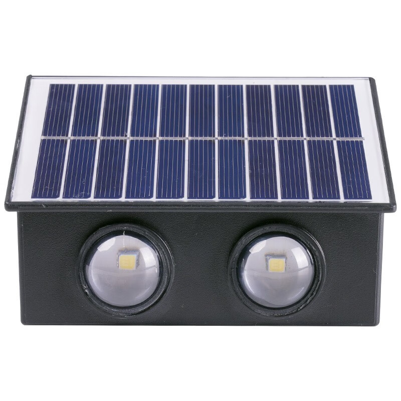 LED solar wall-washing lights, outdoor waterproof wall lamps, landscape courtyard villa night view balcony upper and lower light-emitting lamps Item Picture