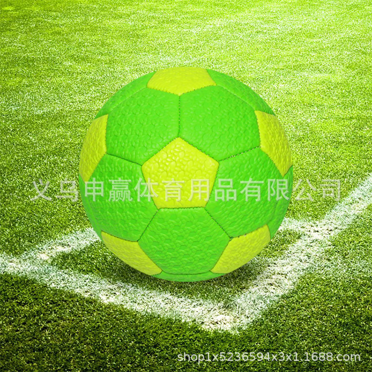 Kindergarten No. 2 machine-sewn woven pattern football, children's competition training thickened linen pattern football cross-border wholesale Specification image
