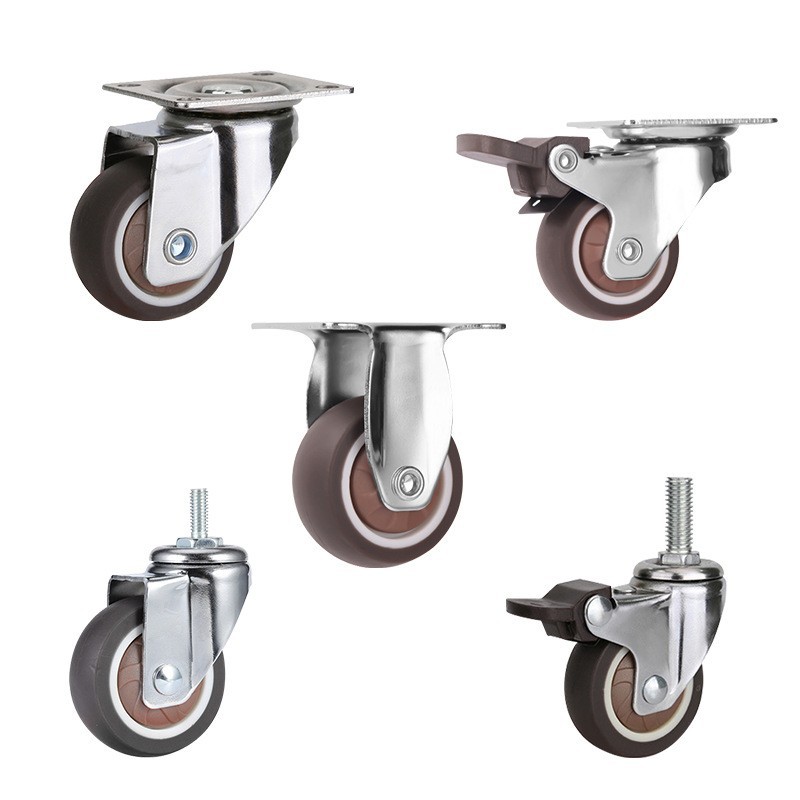 Universal wheels, tea table casters, TPR wheels, handcart wheels, trays, flower stands, universal wheels, furniture, small wheels, pull-out baskets Item Picture