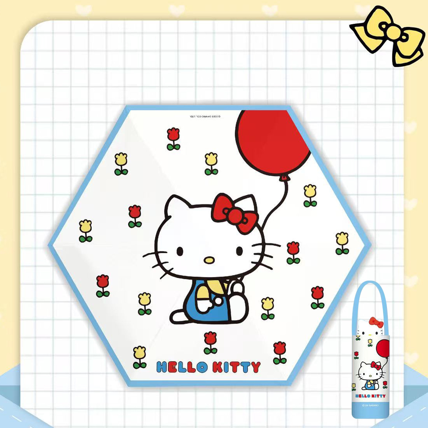 Sanrio officially authorized HelloKitty 50% off sun protection vinyl umbrella, cute and cartoonish Application Scenario