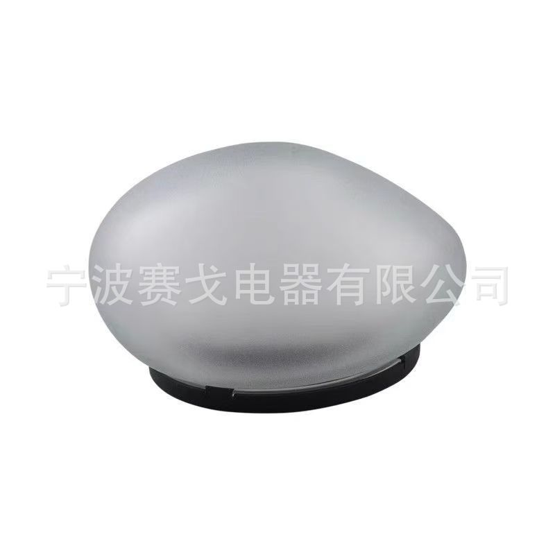 Outdoor solar-powered pebble garden lights, seven-color waterproof and rainproof simulation stone lights, garden warm light decorative lights Item Picture