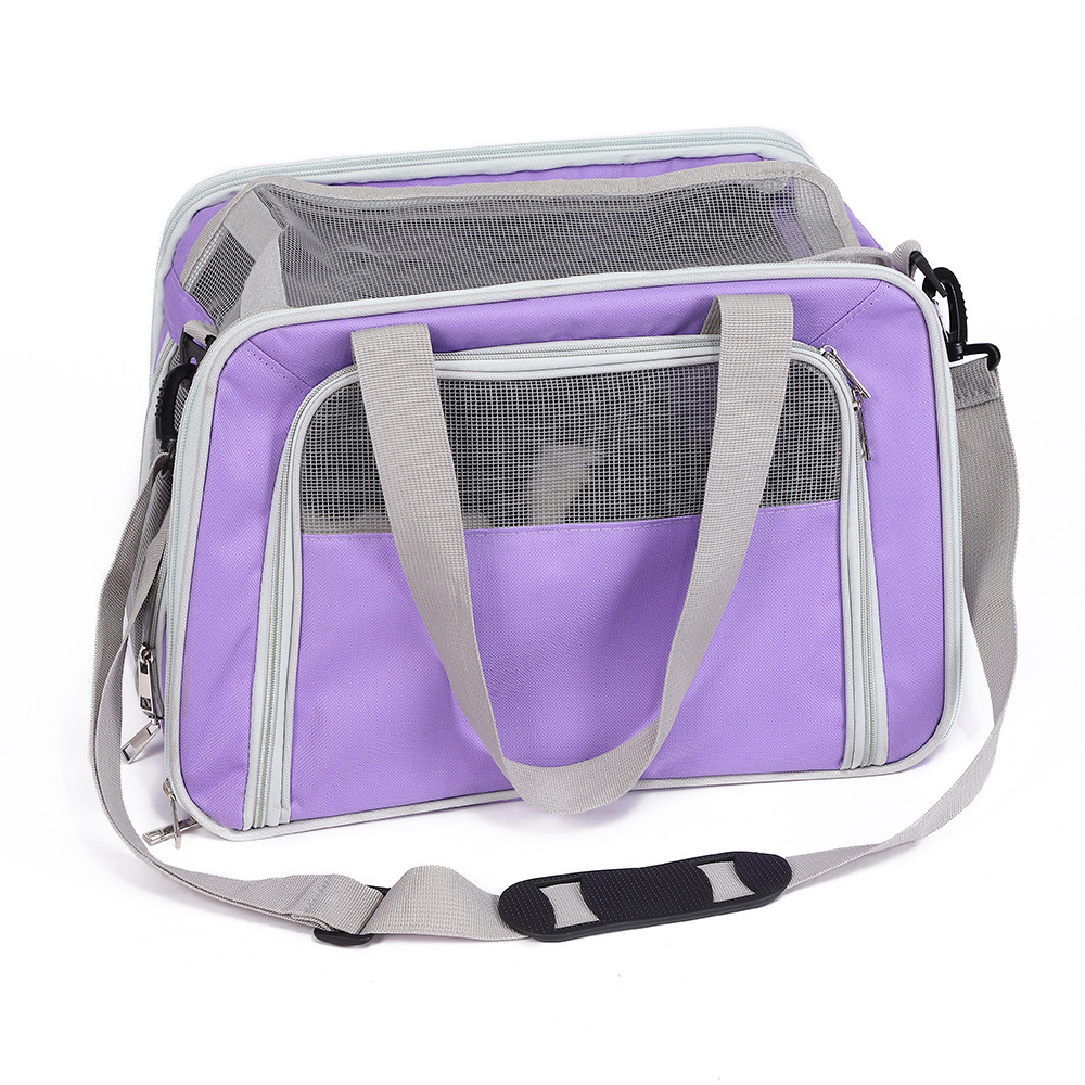 Lightweight Oxford cloth pet handbag, portable single-shoulder hand-carry cat and dog pet bag, breathable cat pet backpack Specification image