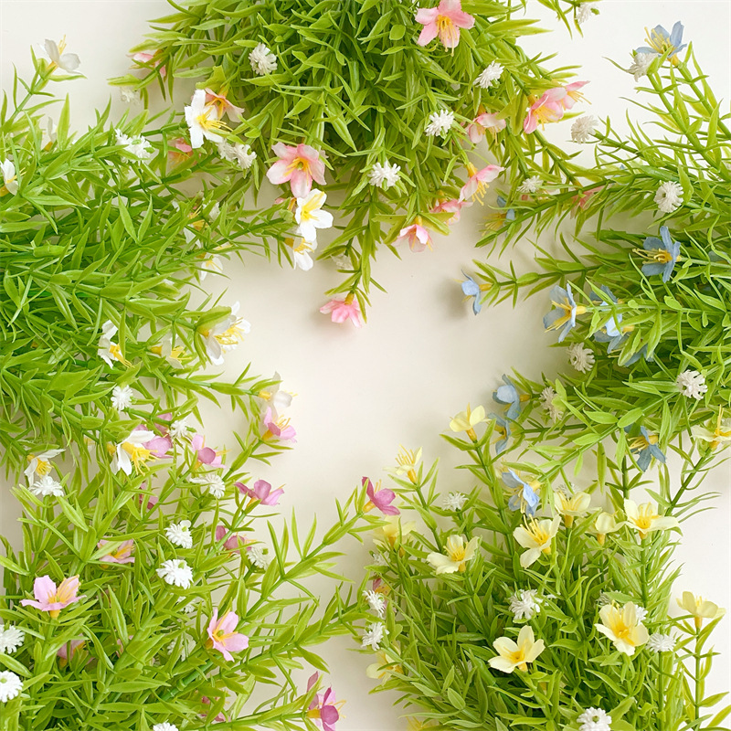 仿真水草小雏菊满天星田园布景人造花小野花家居装饰布景绿植批发
