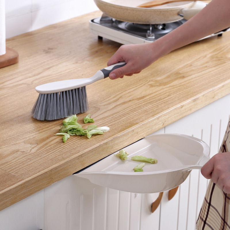 扫把头/畚箕塑料/扫帚三件套/簸箕/扫把高的产品图