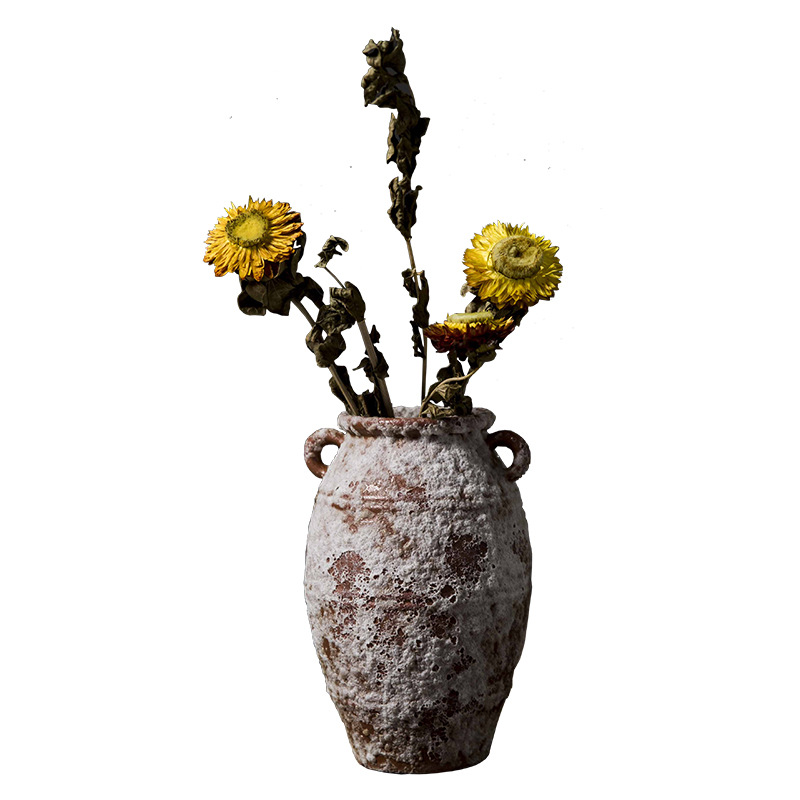 2026 Vintage ceramic mixing jars, dried flower earthenware jars, porcelain jars, storage jars, home decorative jars Item Picture