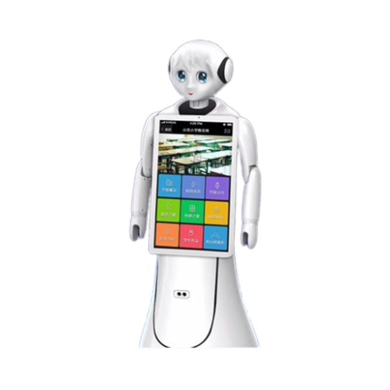 Red Sun Technology's Amy Welcoming intelligent robot explains advertising video, voice interaction, humanoid exhibition hall, robot school
