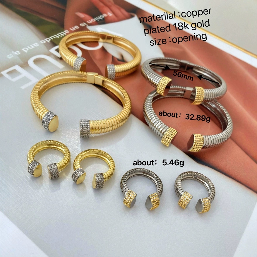 A light luxury, niche wide elastic vertical striped ring bracelet with a high-end and exquisite feel, a trendy vintage open-top diamond jewelry Application Scenario
